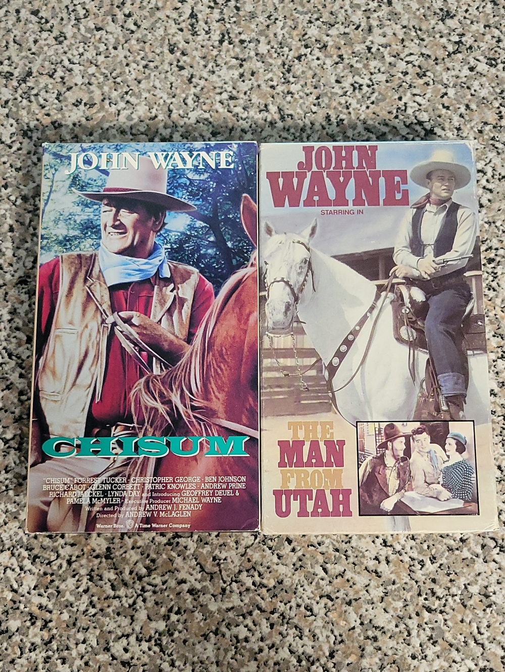 John Wayne Chism And The Man from Utah Classic VHS Tapes
